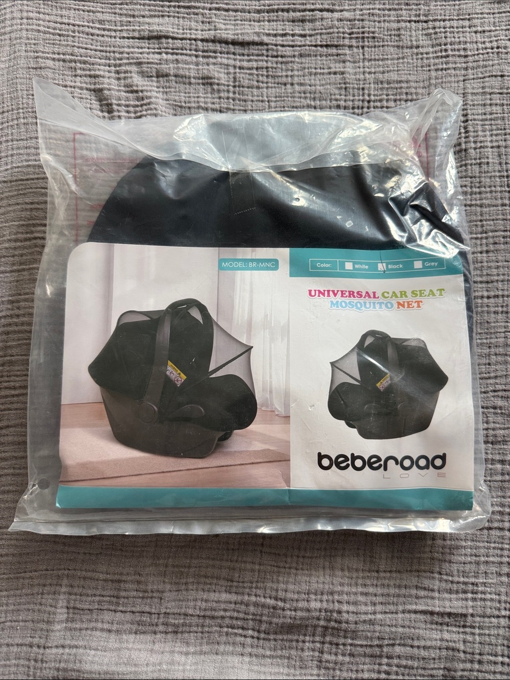 Beberoad Universal Car Seat Mosquito Net - Black